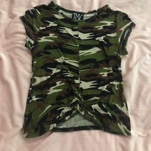 Camo crop top